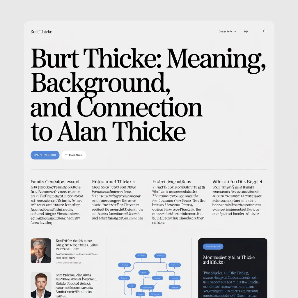 burt thicke
